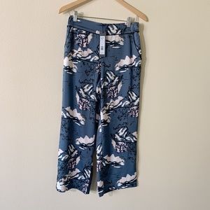 Michael Stars Satin wide leg cropped pant